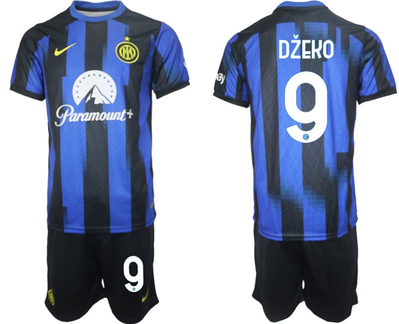 Men 2023-2024 Club Inter Milan home blue #9 Soccer Jersey